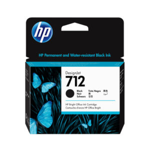 HP 712 - Black DesignJet Ink Cartridge (80 ml)