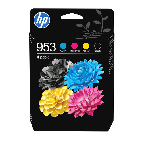 HP 953 - Pack 4 cartouches Noire/jaune/magenta/cyan