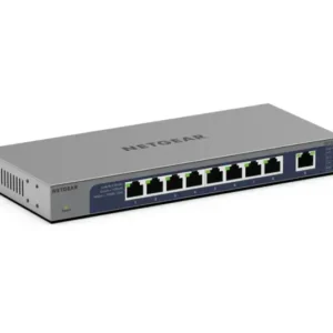 Netgear GS108MX 10/100/1000 8 Port Unmanaged Gigabit Switch with 1 dedicated 10G/Multi-Gig Port