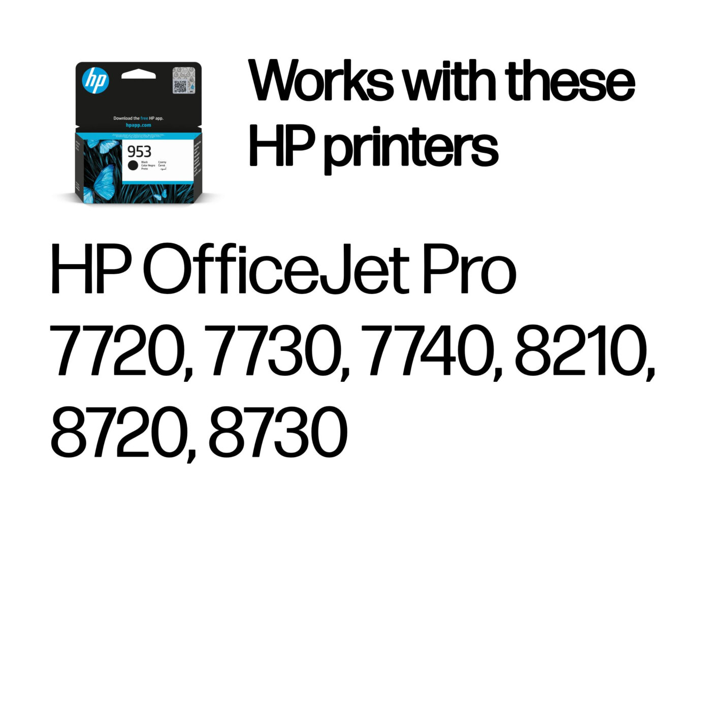 HP 953 - Cartouche d'encre Noire - 23.5 ml - 1 000 pages